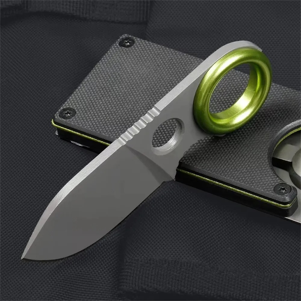 Edc Carry Fixed Blade - Mini-Ringmesser mit feststehender Klinge aus Edelstahl