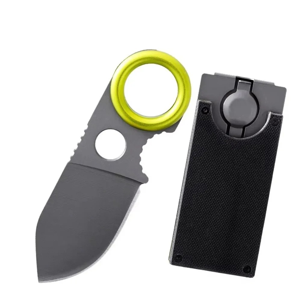 Edc Carry Fixed Blade - Mini EDC Ringmesser mit feststehender Klinge,