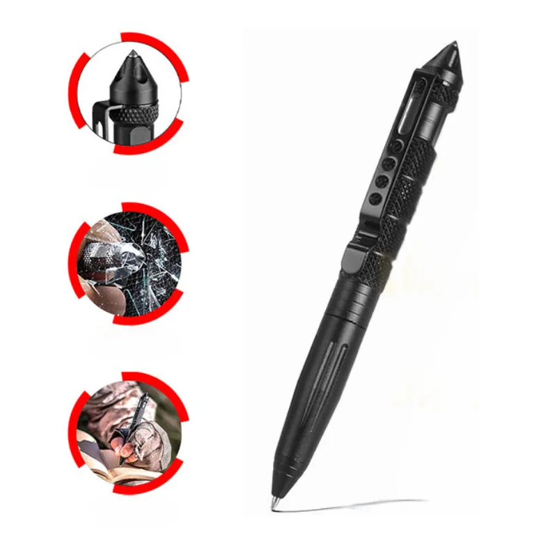 Pen Tactical Glass - Multifunktionaler Taktischer Stift Selbstverteidigung Notfall-Überlebenswerkzeug Glasbrecher