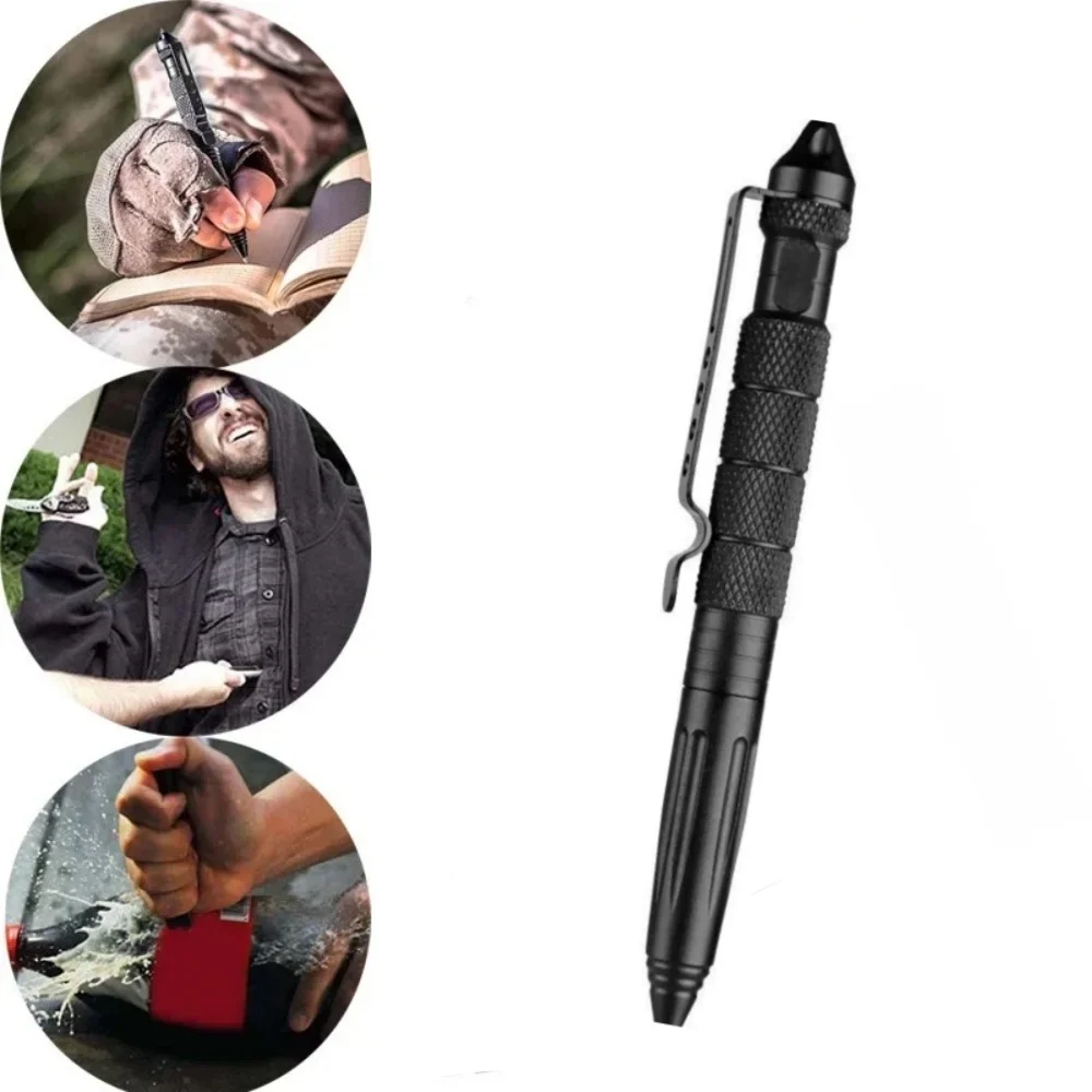 Pen Tactical Glass - Multifunktionaler Taktischer Selbstverteidigungsstift aus Wolframstahl mit