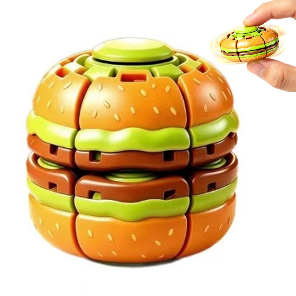 Fidget Spinner Bearing - Burger Fidget Spinner Spielzeug 3D Hamburger