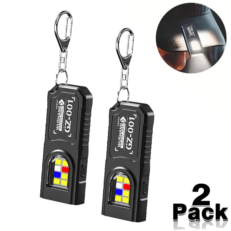 Keychain Flashlight - Multifunktionale Mini COB LED Schlüsselanhänger Taschenlampe
