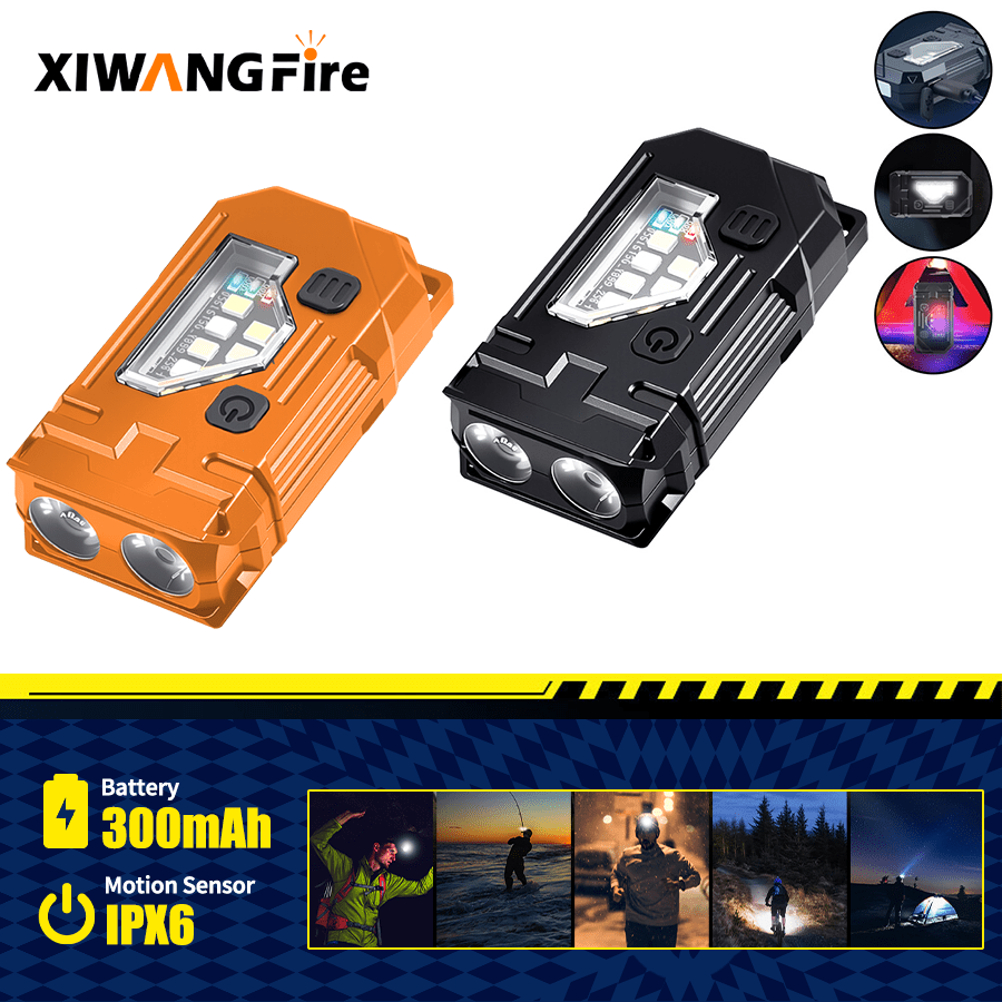 Keychain Flashlight - Mini-Schlüsselanhänger EDC-Taschenlampe - Wiederaufladbare Magnetische Taschenlampe