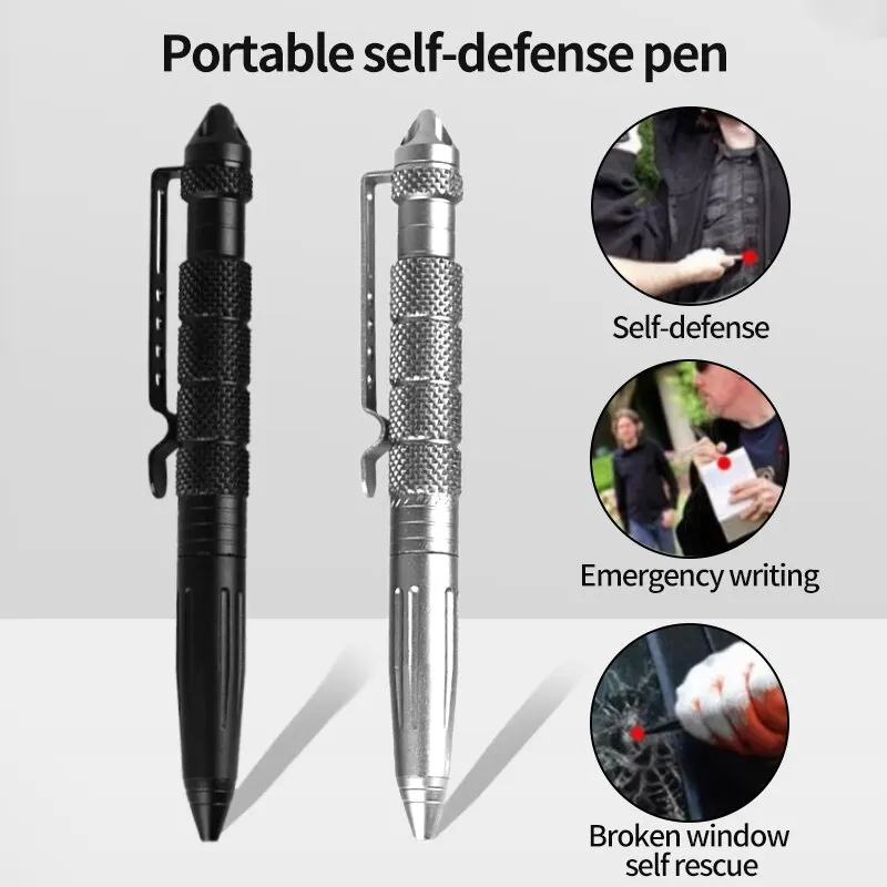 Pen Tactical Glass - Multifunktionaler Taktischer Stift zur Selbstverteidigung, Notfall-Überlebenswerkzeug,