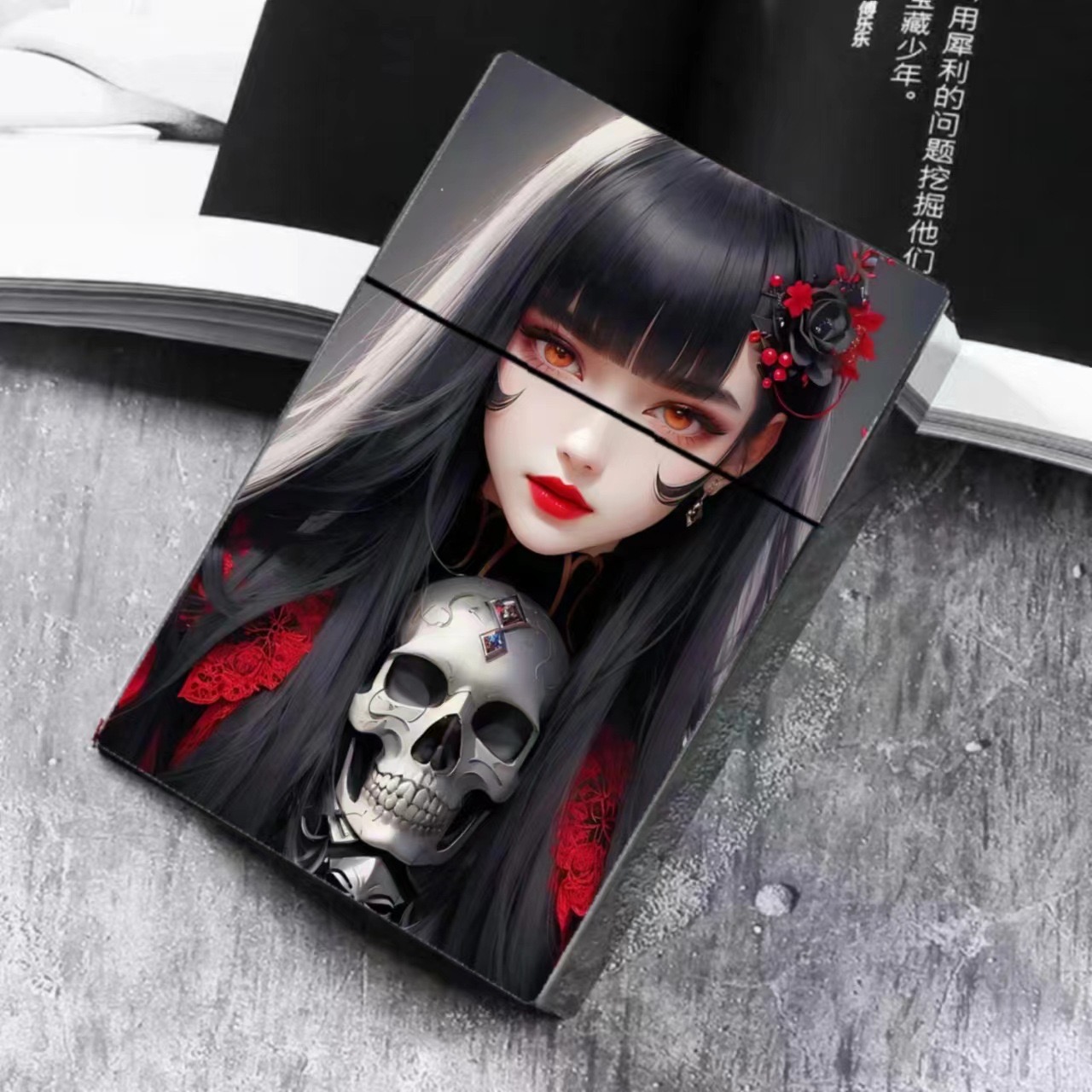 Lighter Insert Zippo - Gruseliger Stil für 8 mm Kunststoff-Zigarettenschachtel,