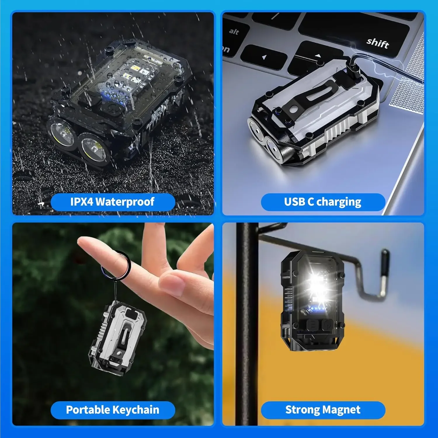 Clip-On-Taschenlampe, wiederau – Keychain Flashlight Bewertung und Preis