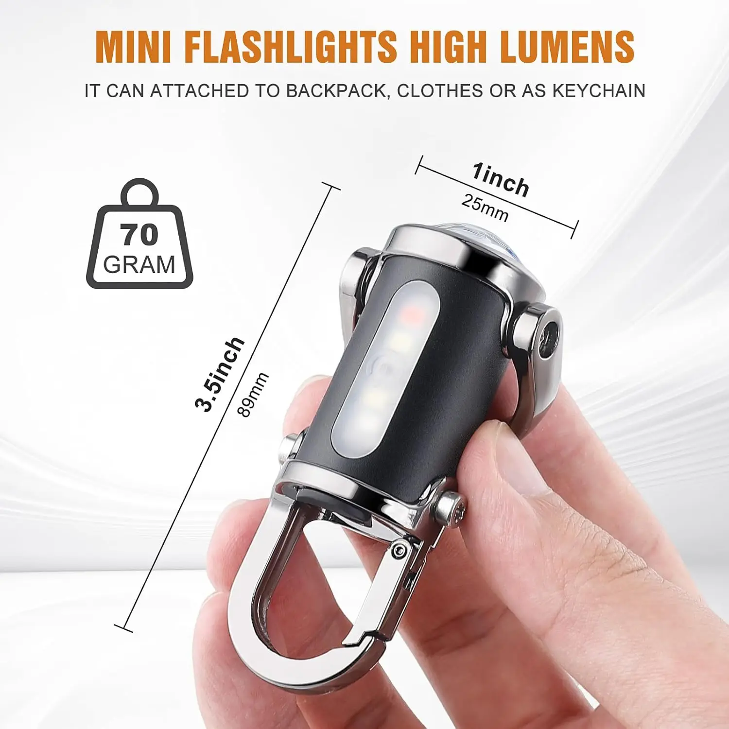 Mini-Schlüsselanhänger-Taschen – Keychain Flashlight Bewertung und Preis