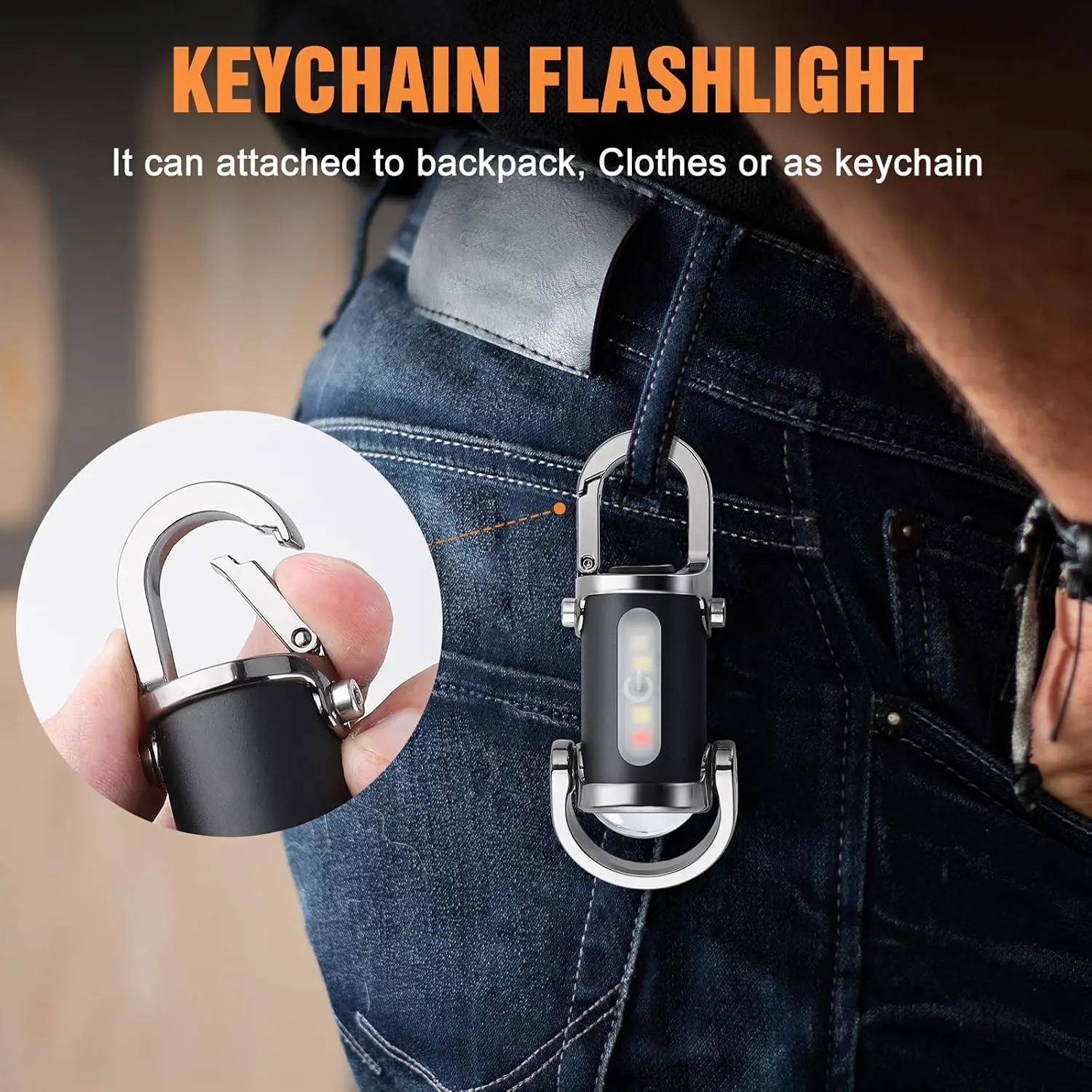 Mini-Schlüsselanhänger-Taschen – Keychain Flashlight Bewertung und Preis