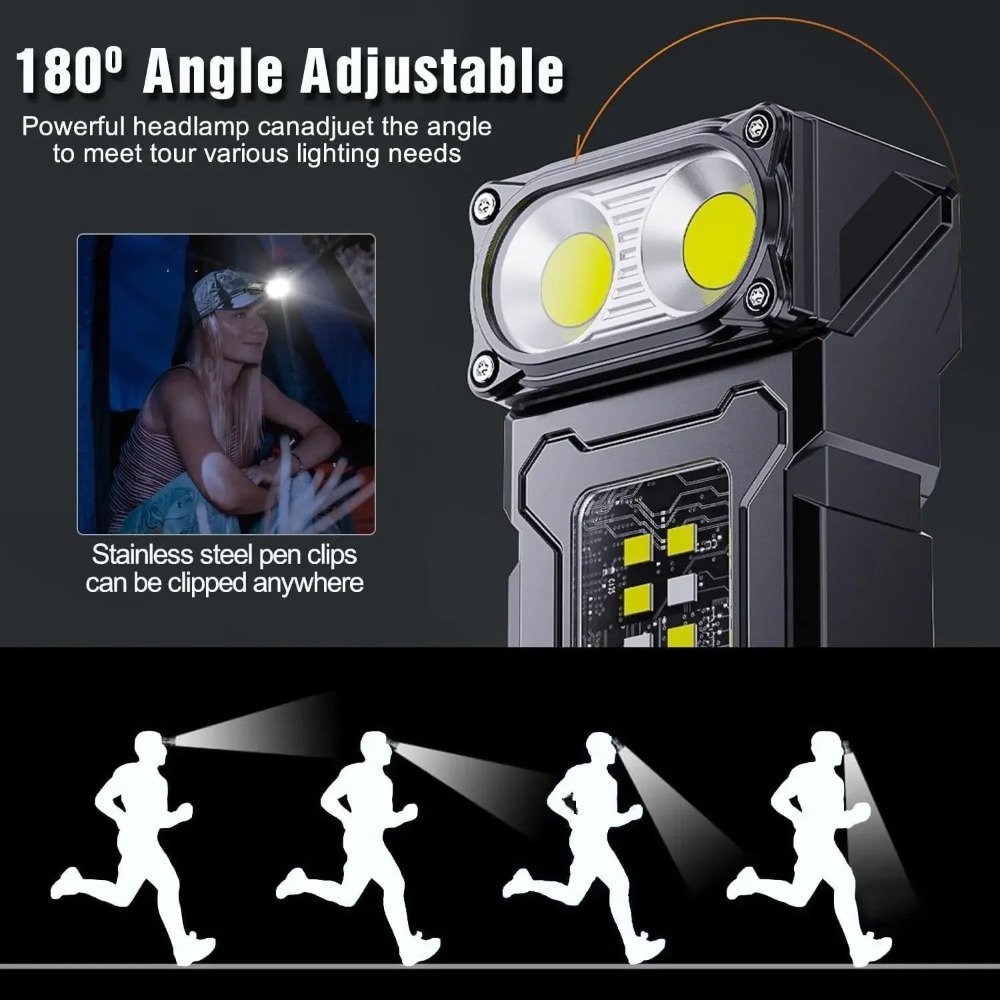 180 °   Drehbare LED-Taschenla – Keychain Flashlight Bewertung und Preis