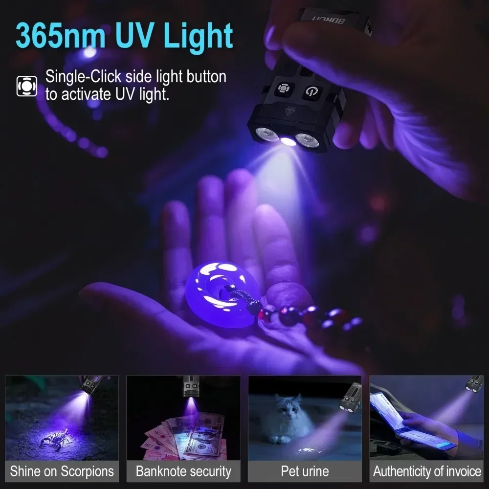 BORUiT EV20 1100LM EDC UV-Schl – Keychain Flashlight Bewertung und Preis
