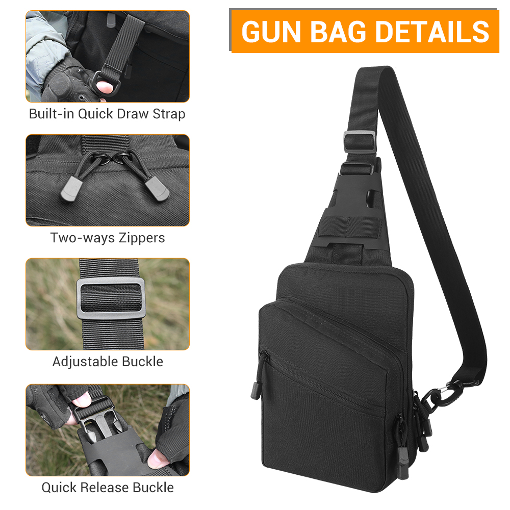 Schnellzugriff-Pistolen-Tasche – Edc Carry Pistols Bewertung und Preis