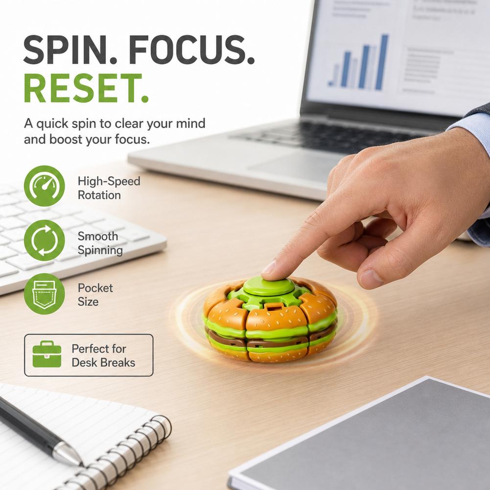 Burger Fidget Spinner Spielzeu – Fidget Spinner Bearing Bewertung und Preis