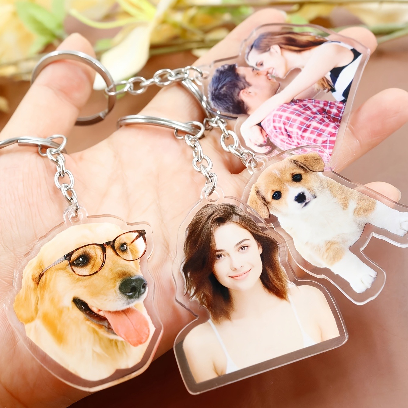 1 Personalisierter Foto-Acryl- – Carabiner Keychain Bewertung und Preis